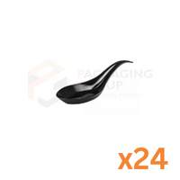 13B Black chinese plastic spoons (12pcs)
