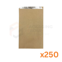 Plain Brown Small Foil Chicken Bag (200*165*55mm)