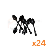 5B Black dessert spoons (24pcs)