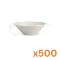 Quality First 6&quot; Sugarcane Bowls 160mm Diameter 