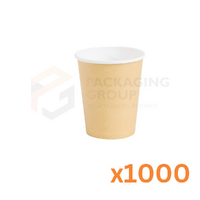 Single Wall 8oz Coffee Cups - BROWN
