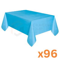 Quality First Tablecover Sheets 1.37x2.7m - BABY BLUE