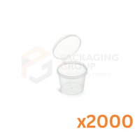 E25CC 25ML SAUCE CONTAINER W ATTACHED LIDS