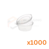 E50CC 50ML SAUCE CONTAINER W ATTACHED LIDS