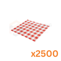 Red Gingham Greaseproof Square (23*23cm)