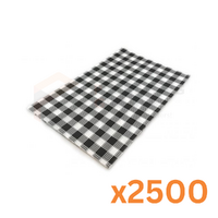 Black Gingham Greaseproof Extra Small (26*15cm)