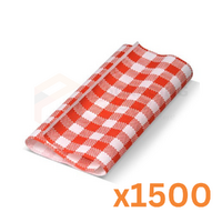 Red Gingham Greaseproof Medium (36*25cm)